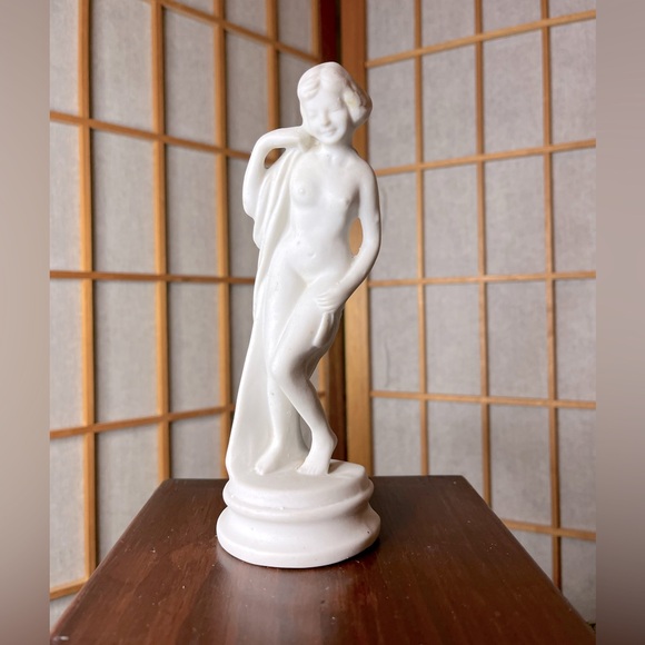 Vintage art deco signed Made in Japan bisque porcelain bather 7